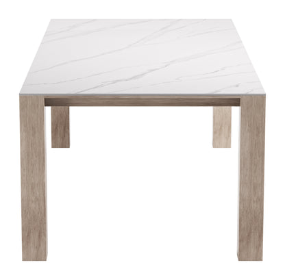 Leilani Rectangular Dining Table White