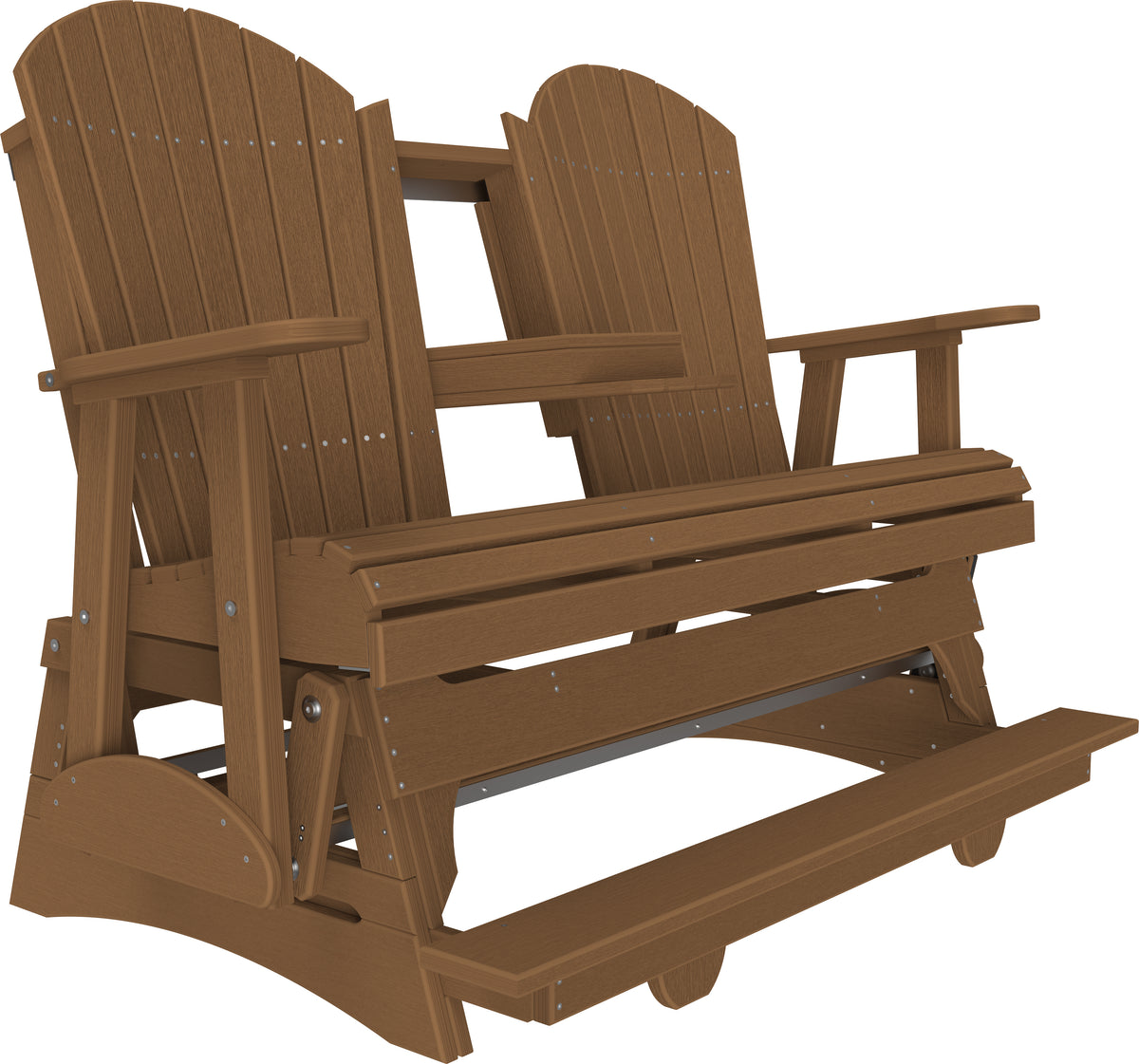 5' Adirondack Balcony Glider Antique Mahogany