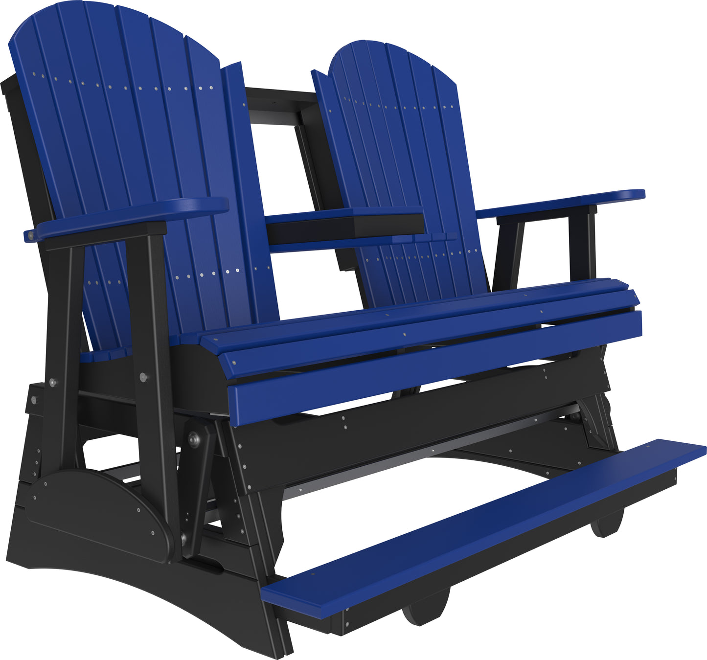 5' Adirondack Balcony Glider Blue & Black