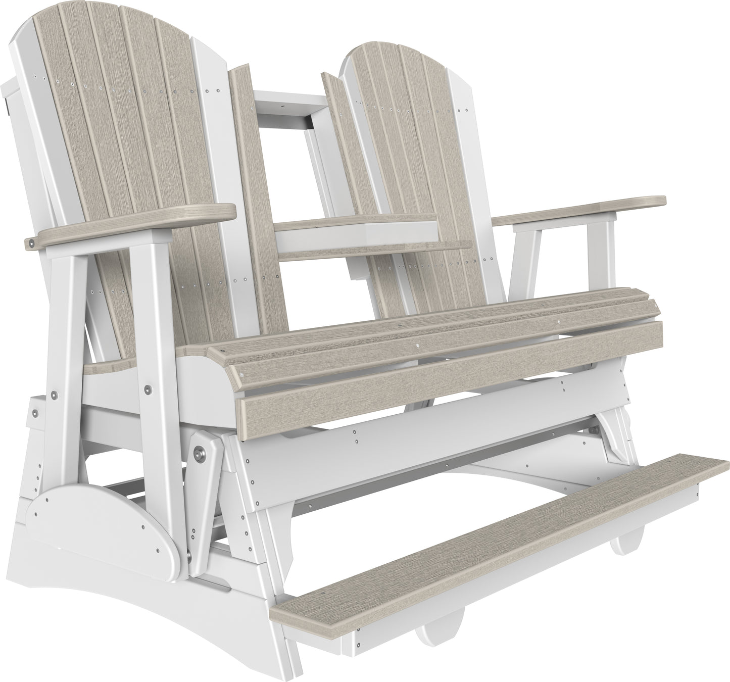 5' Adirondack Balcony Glider Birch & White