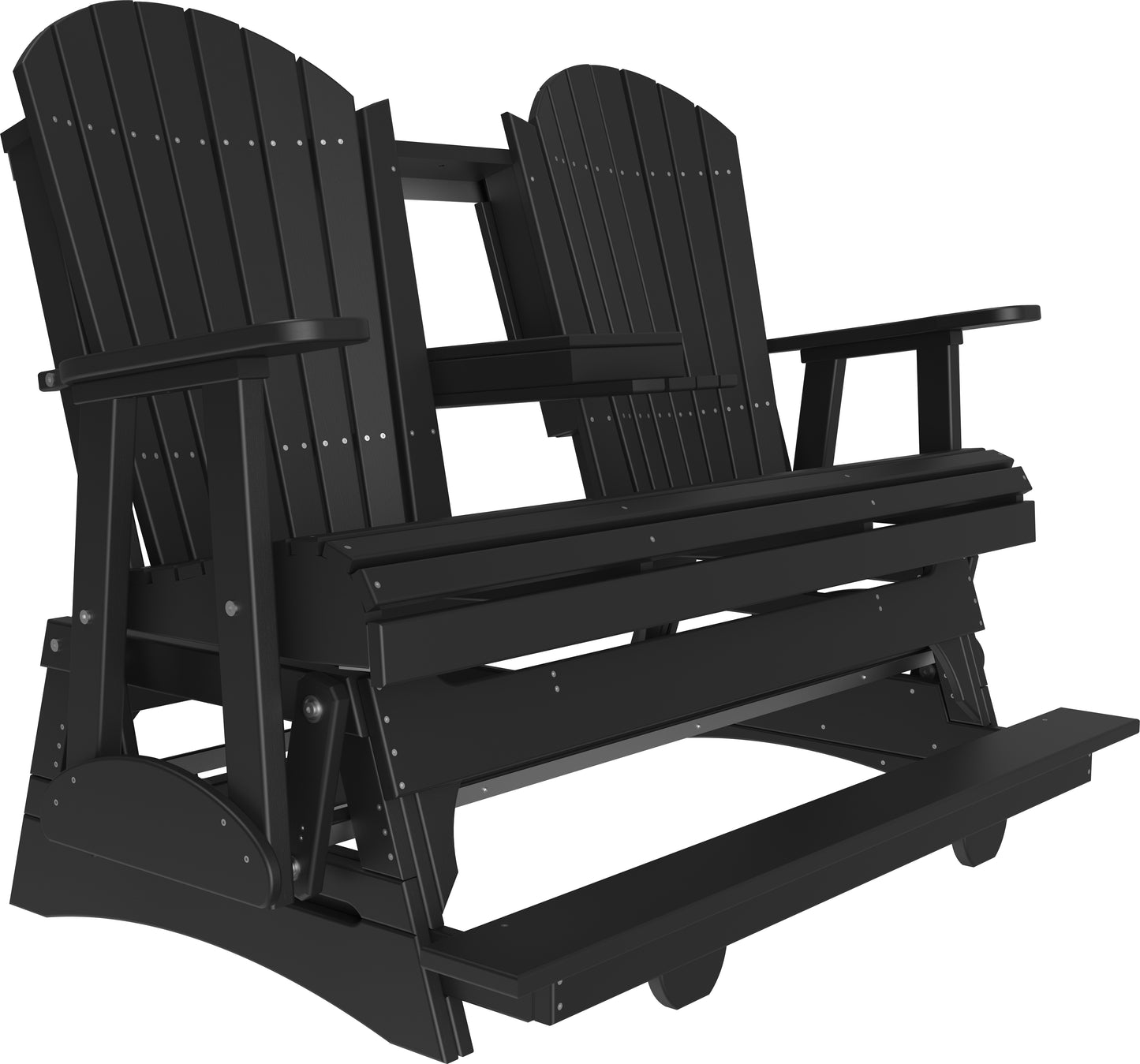 5' Adirondack Balcony Glider Black