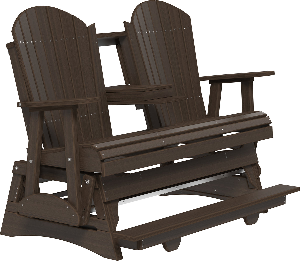 5' Adirondack Balcony Glider Brazilian Walnut