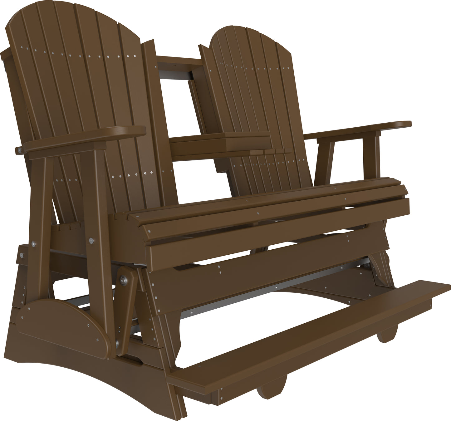 5' Adirondack Balcony Glider Chestnut Brown
