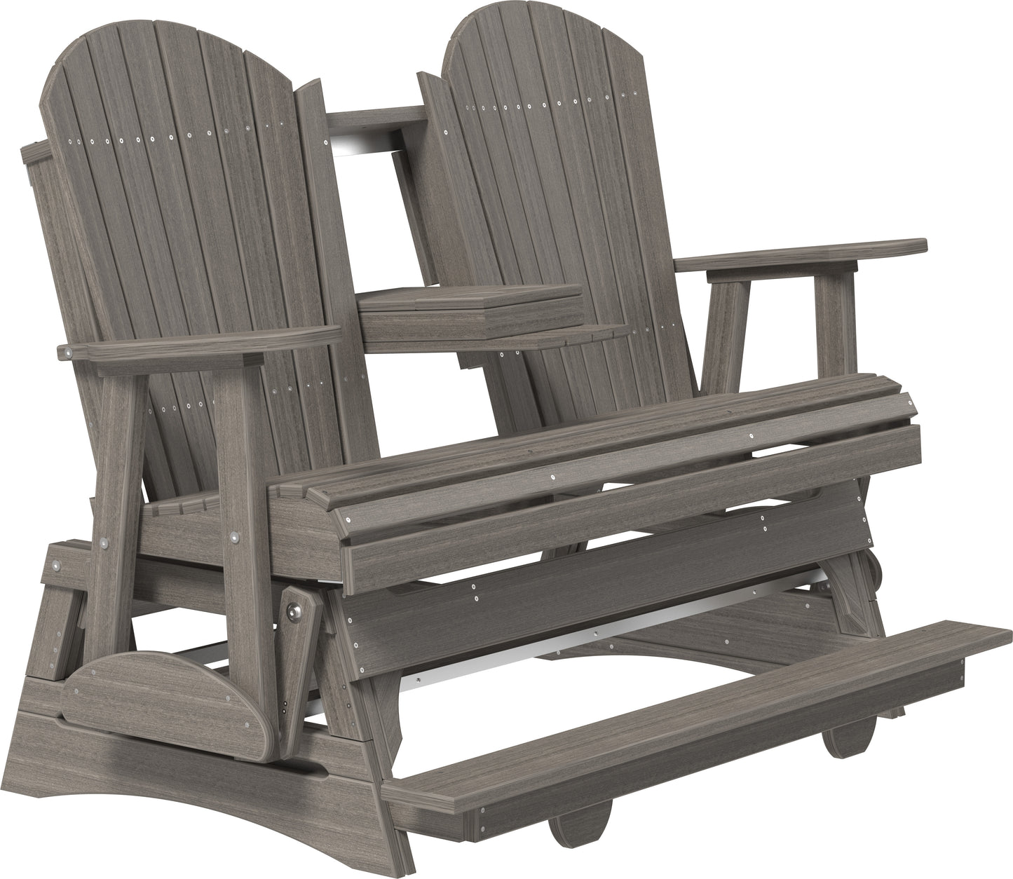 5' Adirondack Balcony Glider Coastal Gray