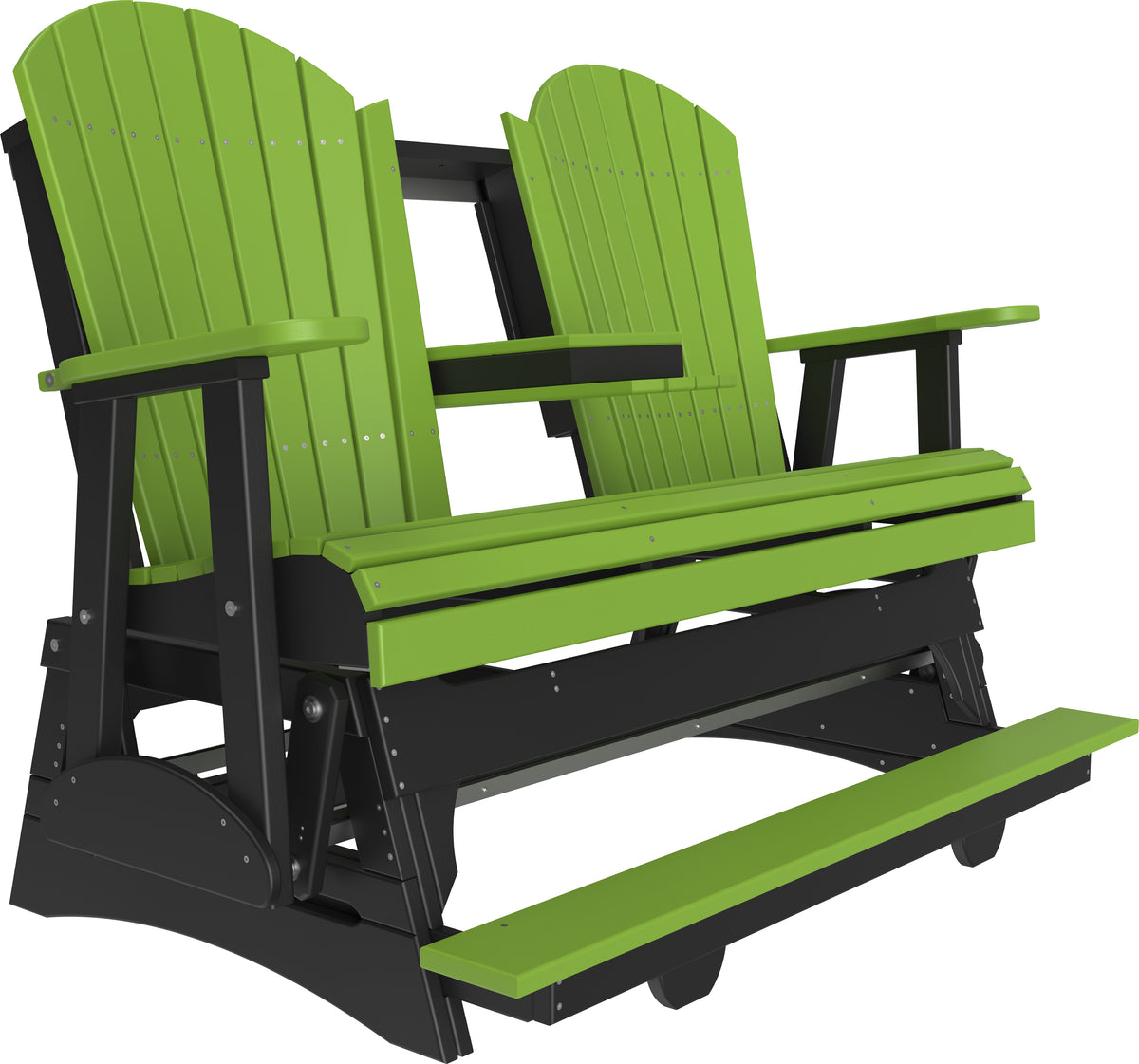 5' Adirondack Balcony Glider Lime Green & Black
