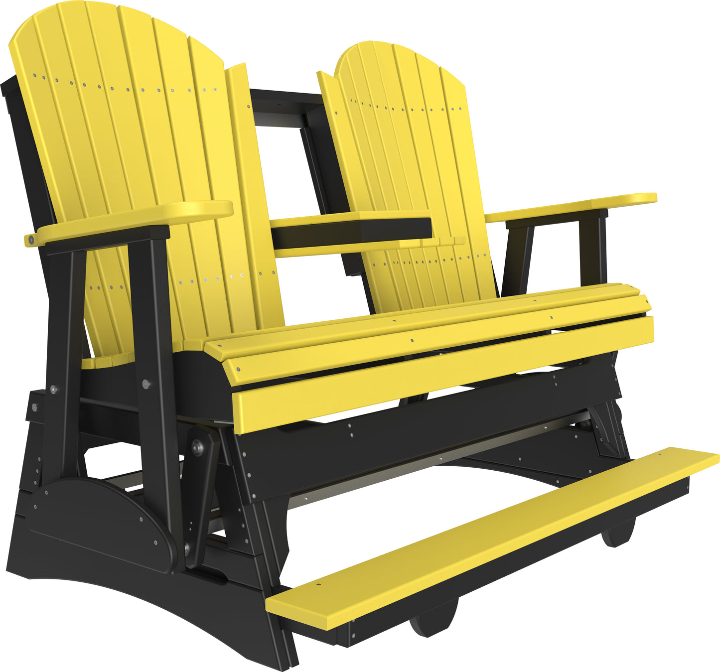 5' Adirondack Balcony Glider Yellow & Black