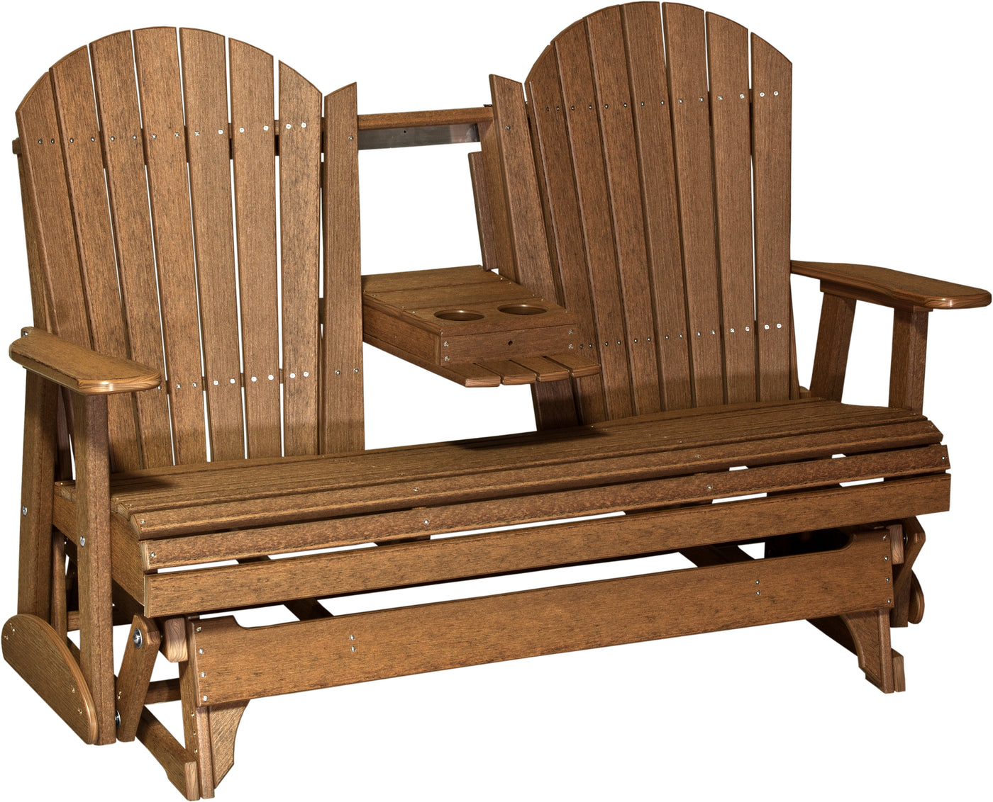 5' Adirondack Glider Antique Mahogany