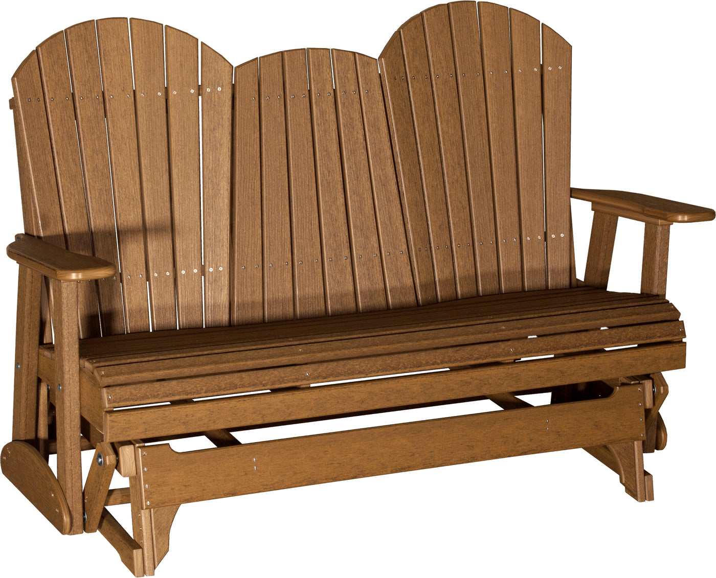 5' Adirondack Glider Antique Mahogany