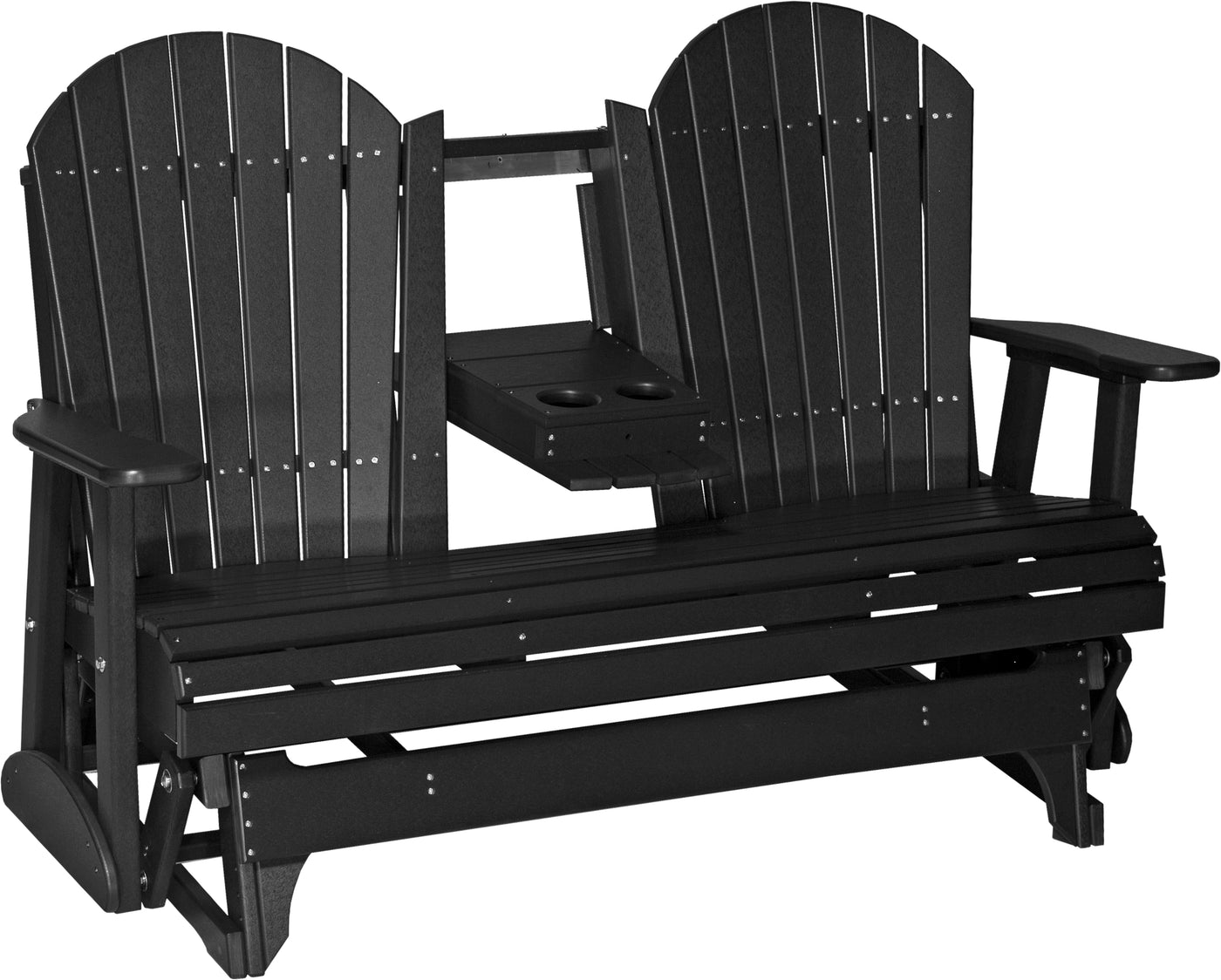 5' Adirondack Glider Black