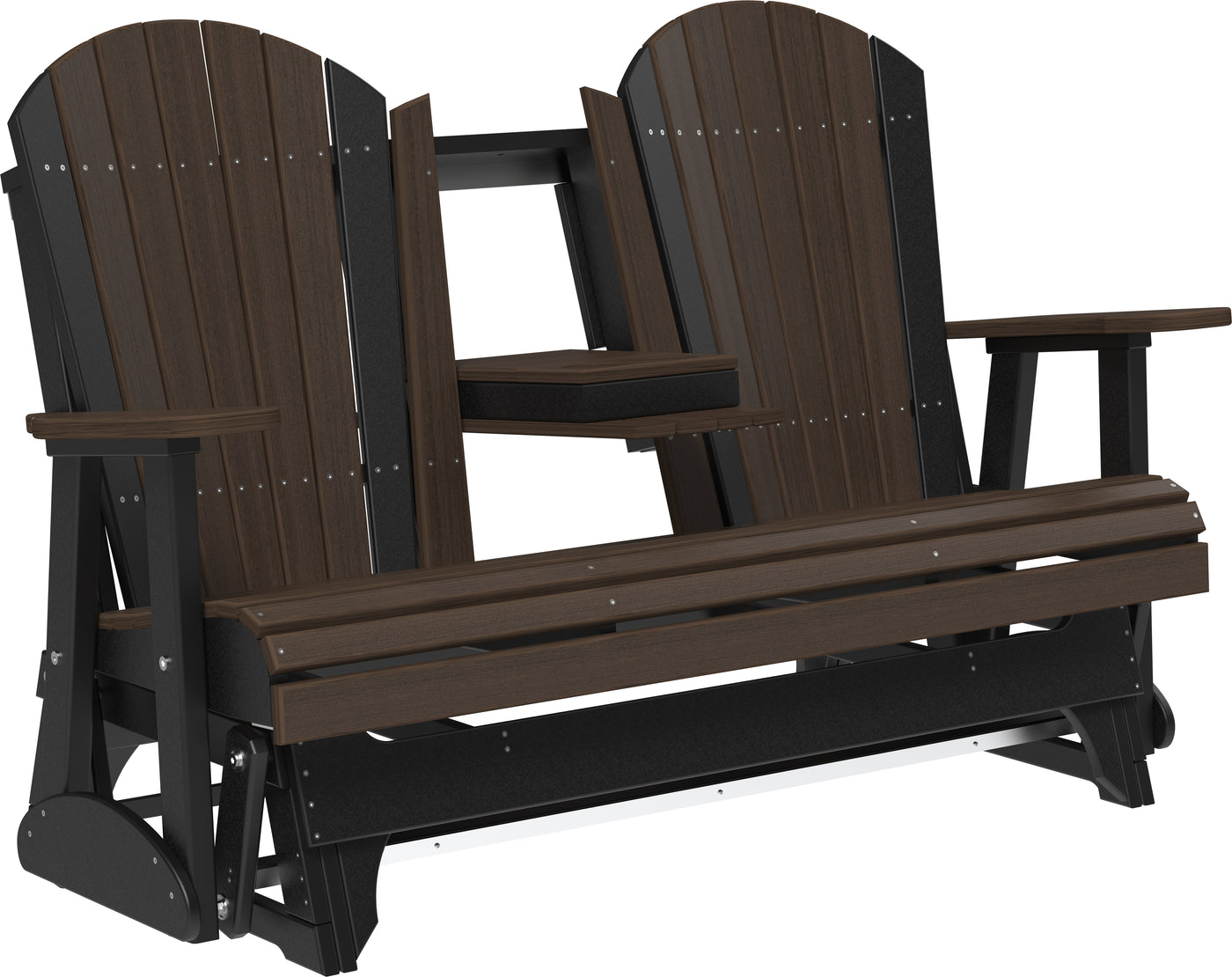 5' Adirondack Glider Brazilian Walnut & Black