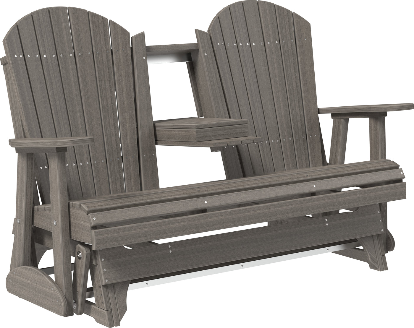 5' Adirondack Glider Coastal Gray