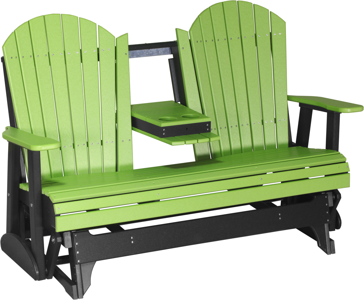 5' Adirondack Glider Lime Green & Black