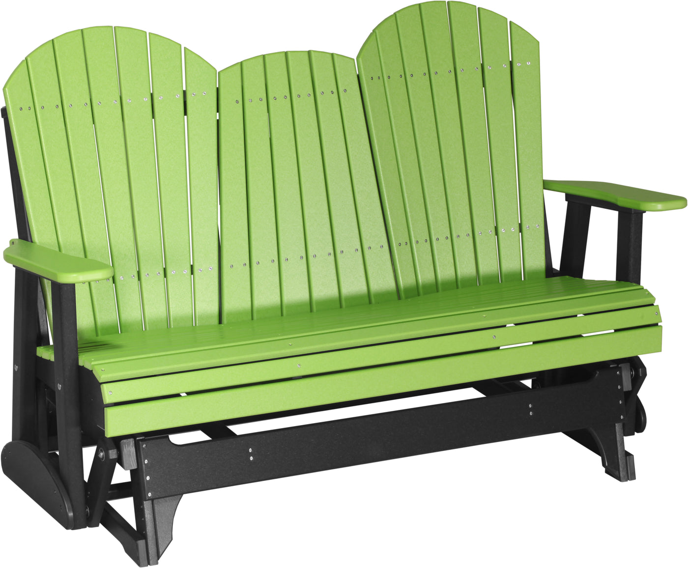 5' Adirondack Glider Lime Green & Black
