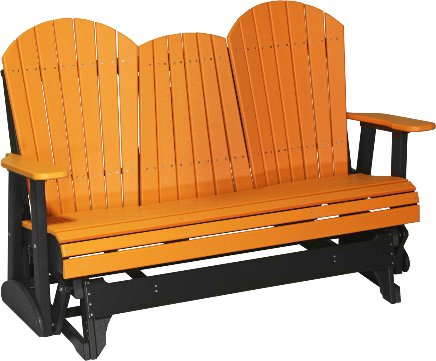 5' Adirondack Glider Tangerine & Black