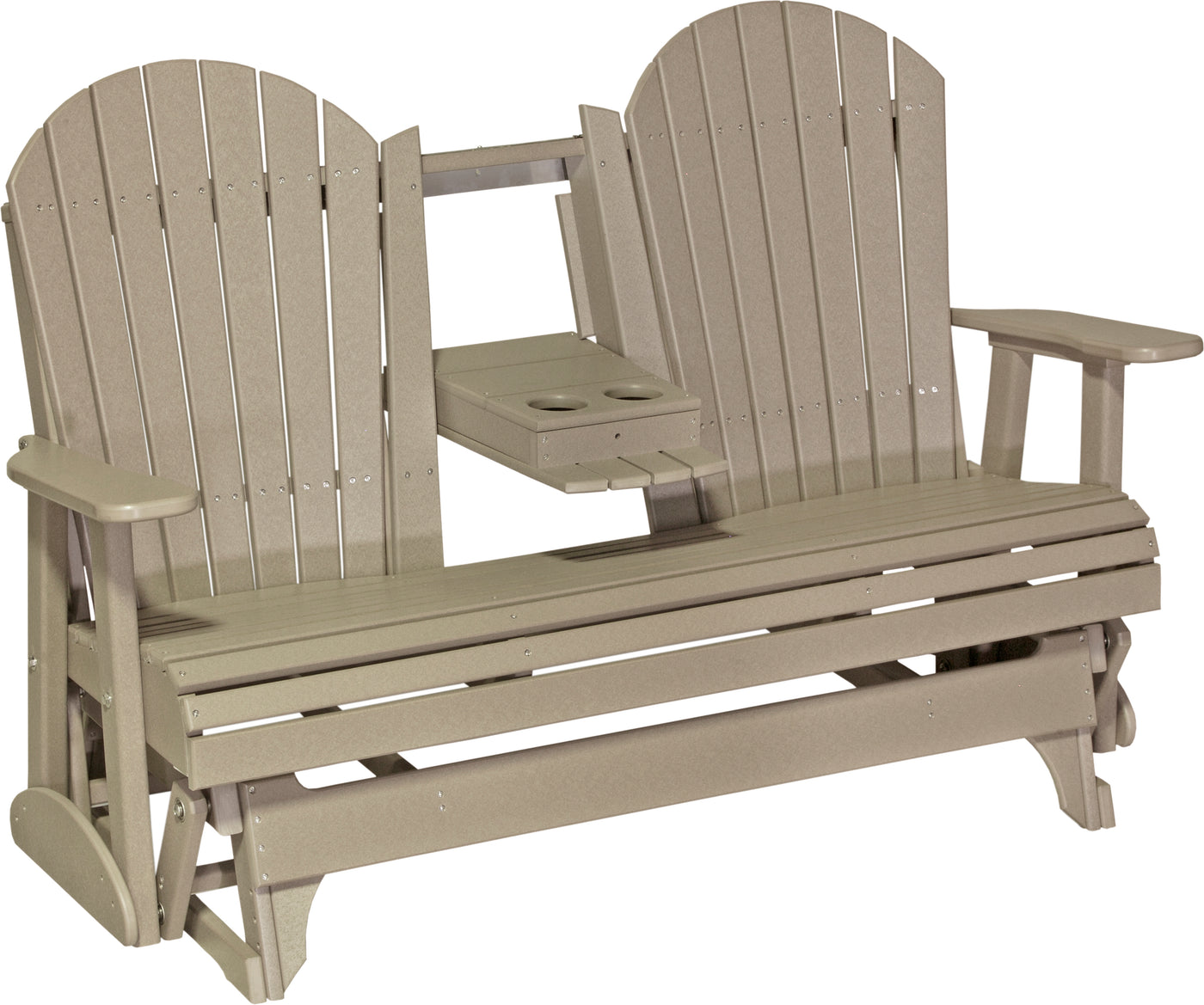 5' Adirondack Glider Weatherwood