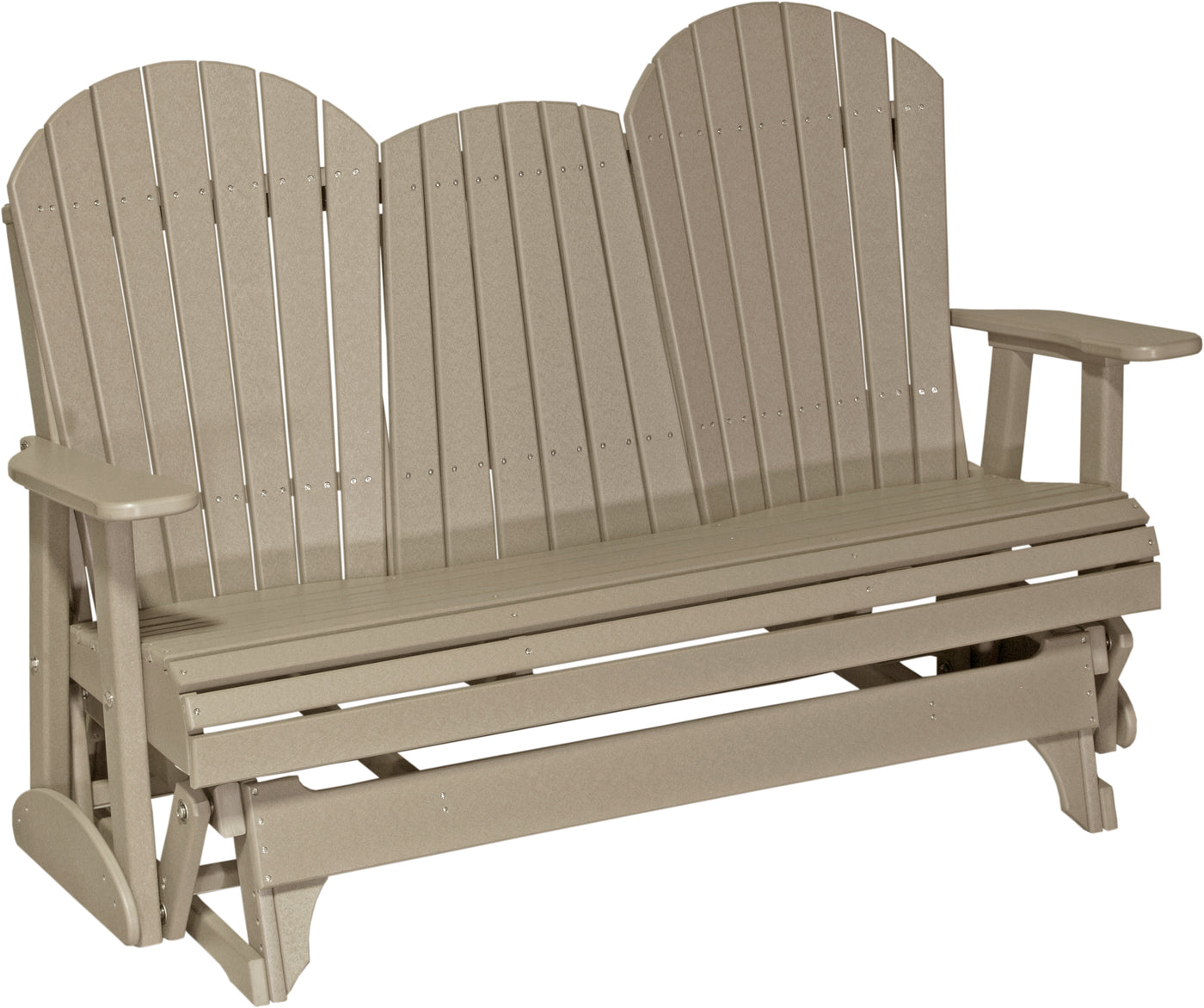 5' Adirondack Glider Weatherwood