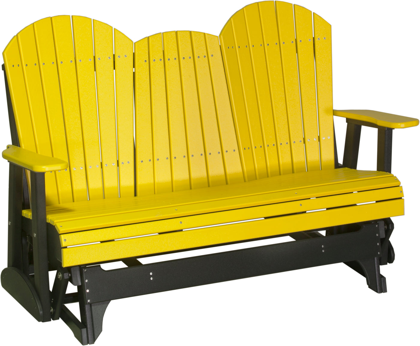 5' Adirondack Glider Yellow & Black