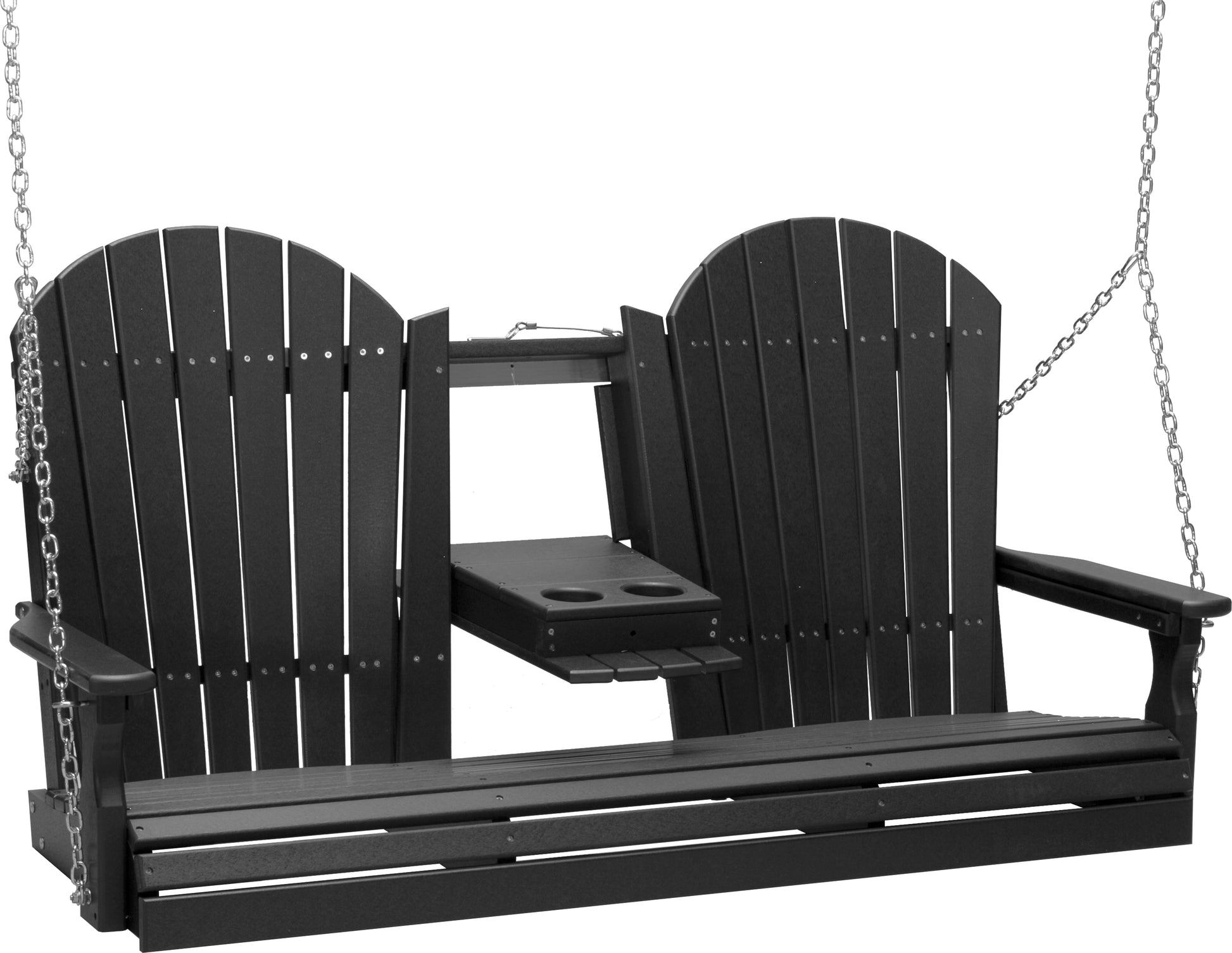 5' Adirondack Poly Swing Black