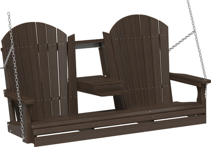 5' Adirondack Poly Swing Brazilian Walnut