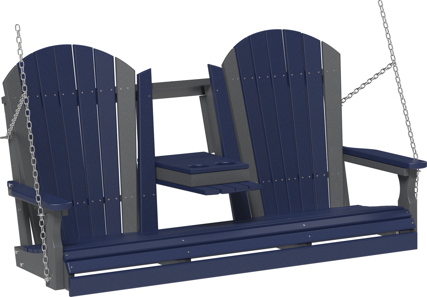 5' Adirondack Poly Swing Patriot Blue & Slate