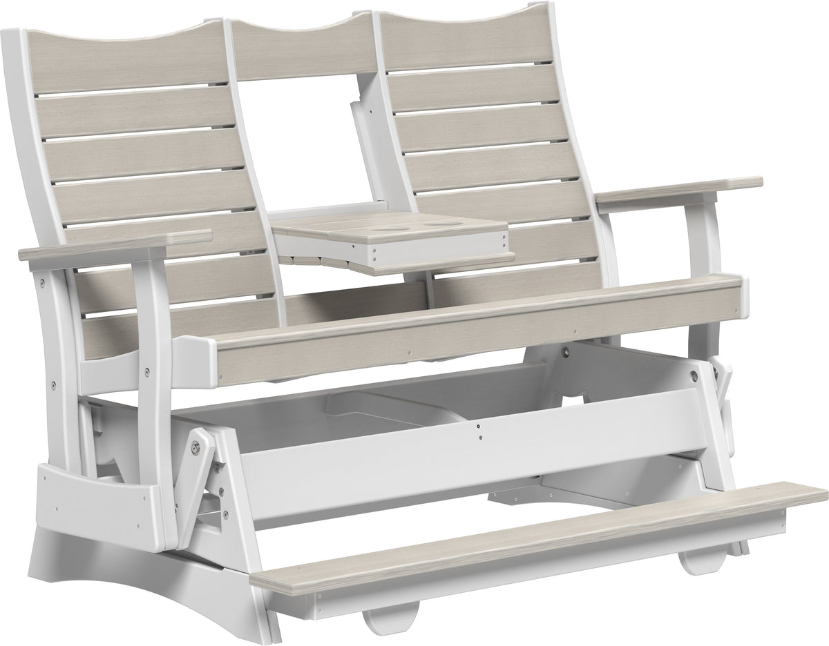 5' Contour Balcony Glider Birch & White
