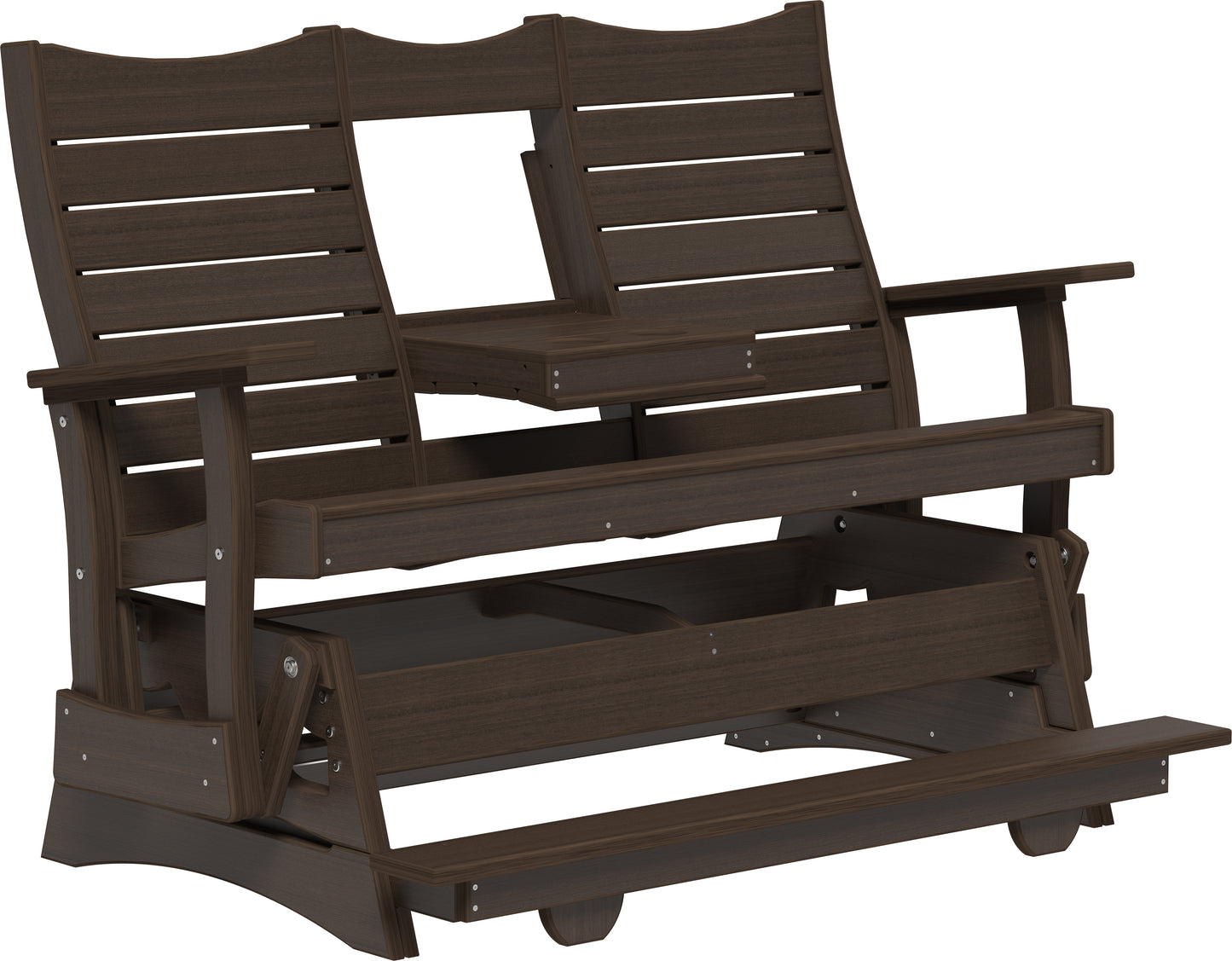 5' Contour Balcony Glider Brazilian Walnut