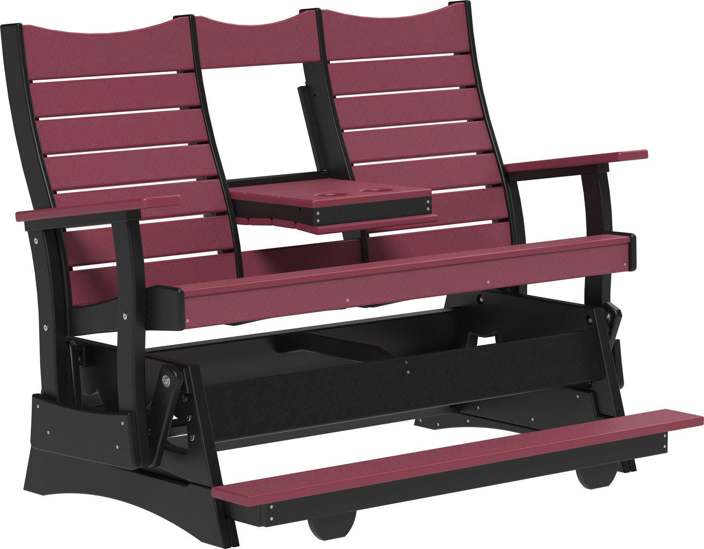 5' Contour Balcony Glider Cherrywood & Black