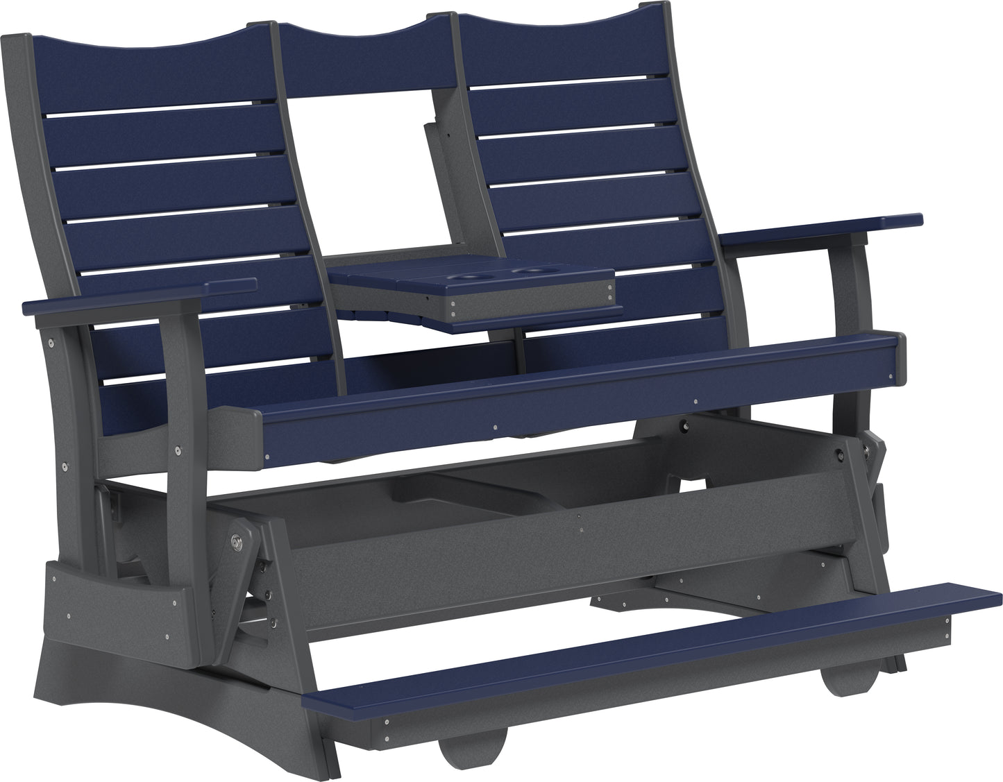 5' Contour Balcony Glider Patriot Blue & Slate