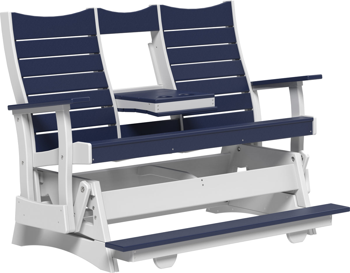 5' Contour Balcony Glider Patriot Blue & White