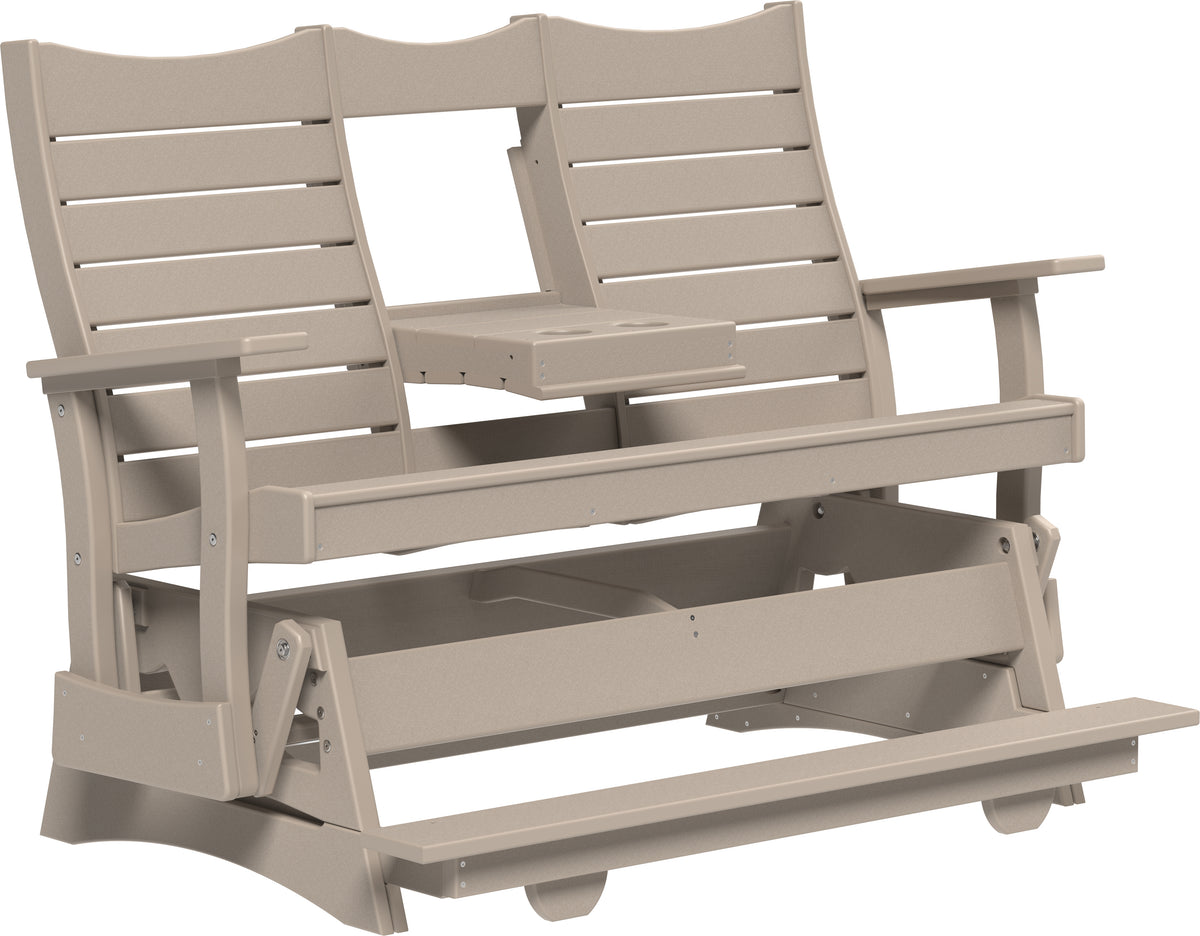5' Contour Balcony Glider Weatherwood