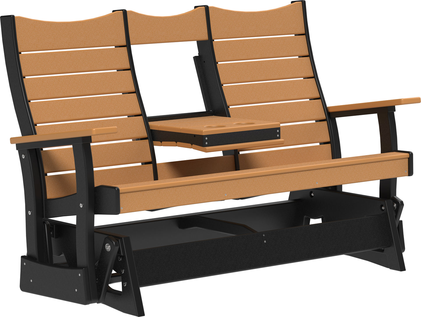 5' Contour Glider Cedar & Black