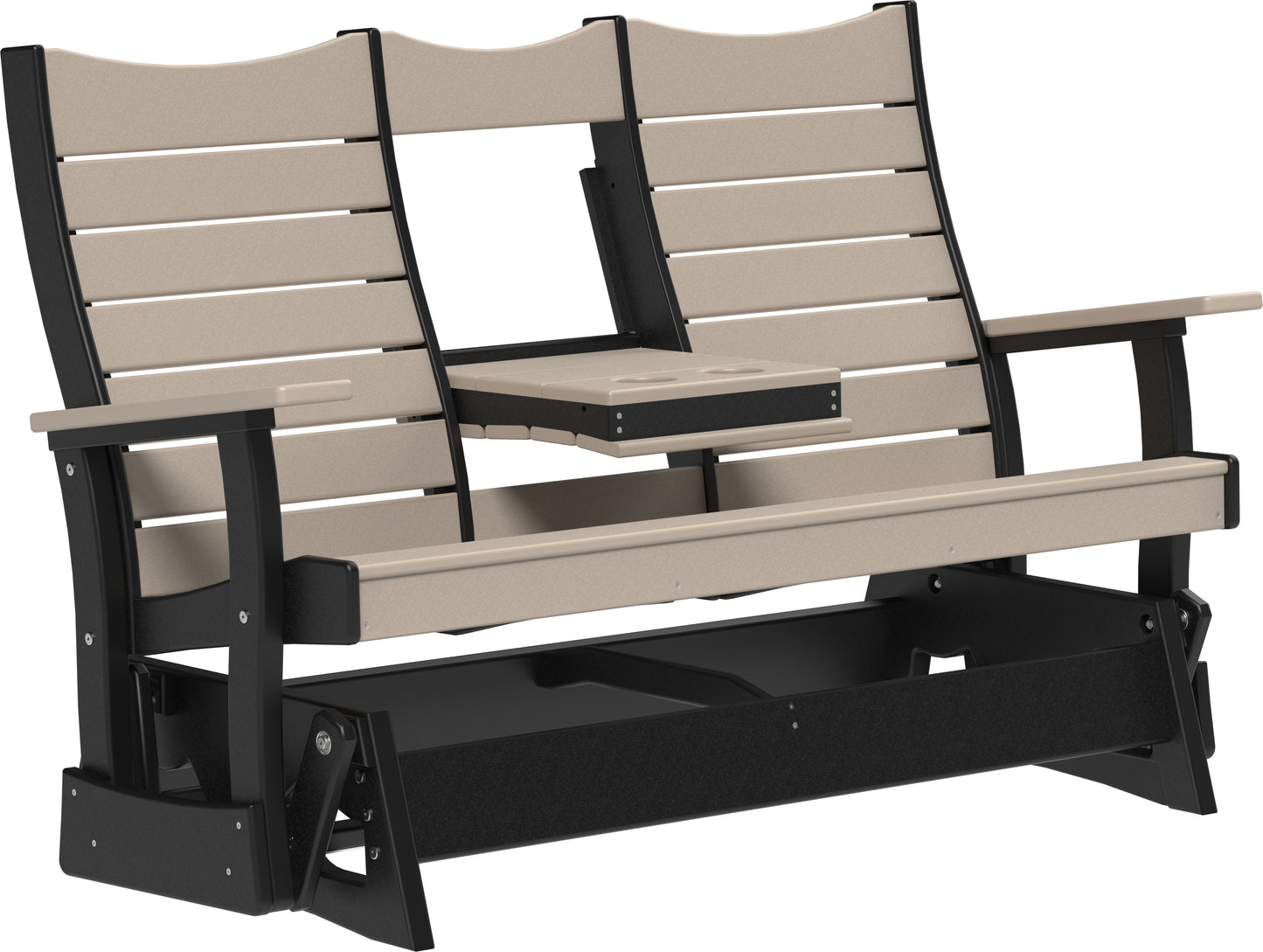 5' Contour Glider Weatherwood & Black