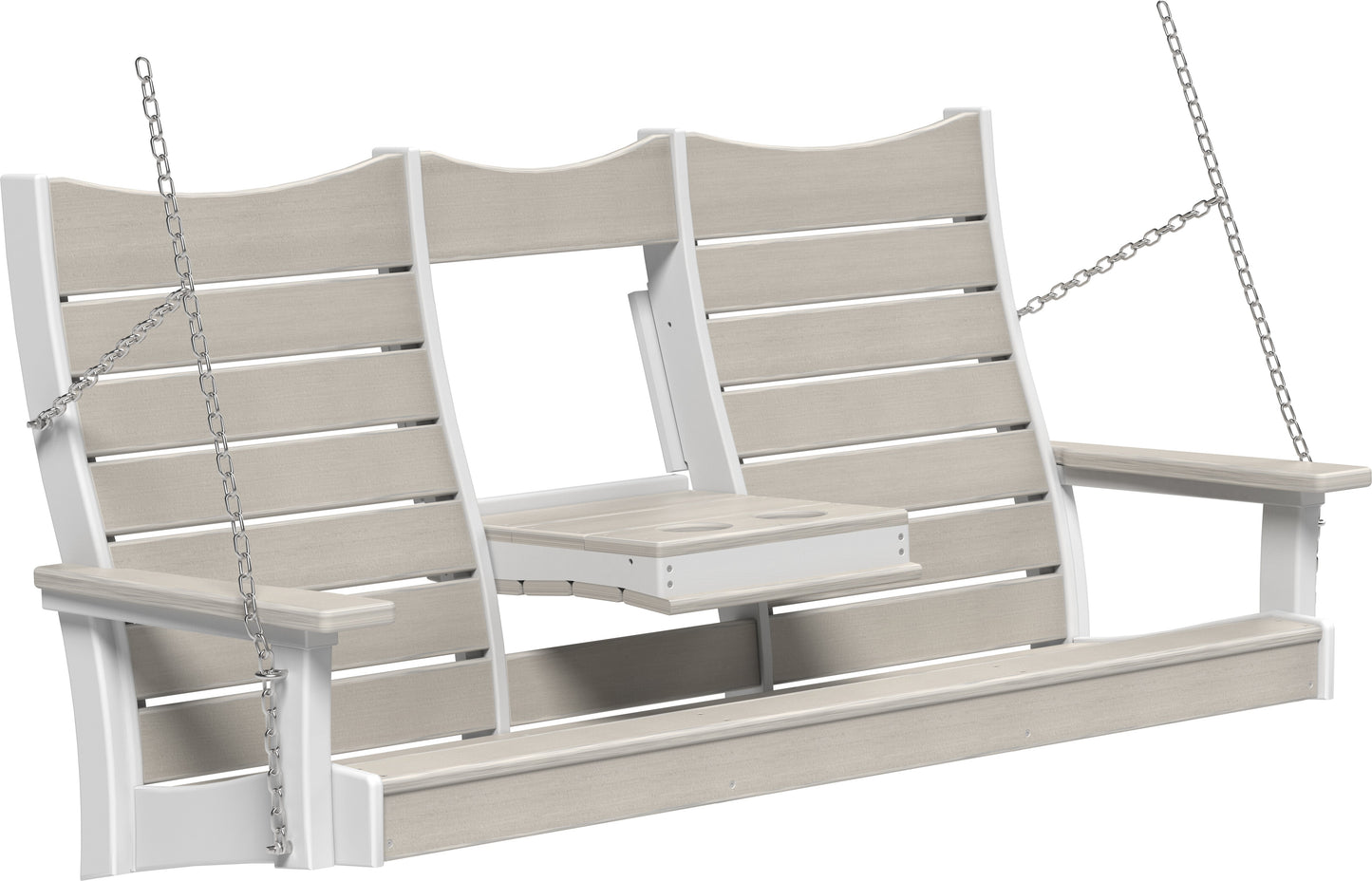5' Contour Poly Swing Birch & White