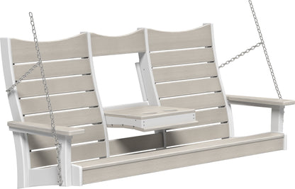 5' Contour Poly Swing Birch & White