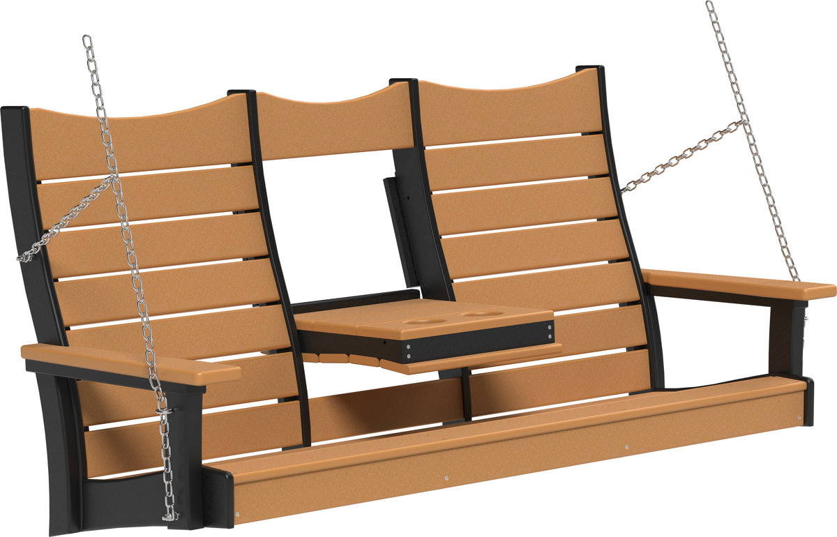 5' Contour Poly Swing Cedar & Black