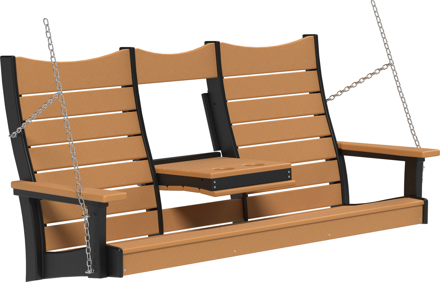 5' Contour Poly Swing Cedar & Black