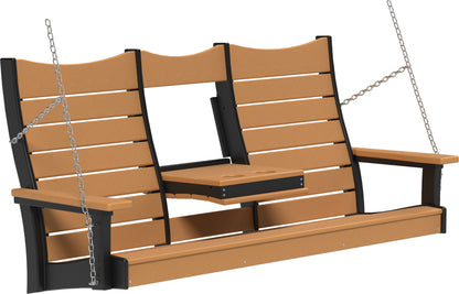 5' Contour Poly Swing Cedar & Black