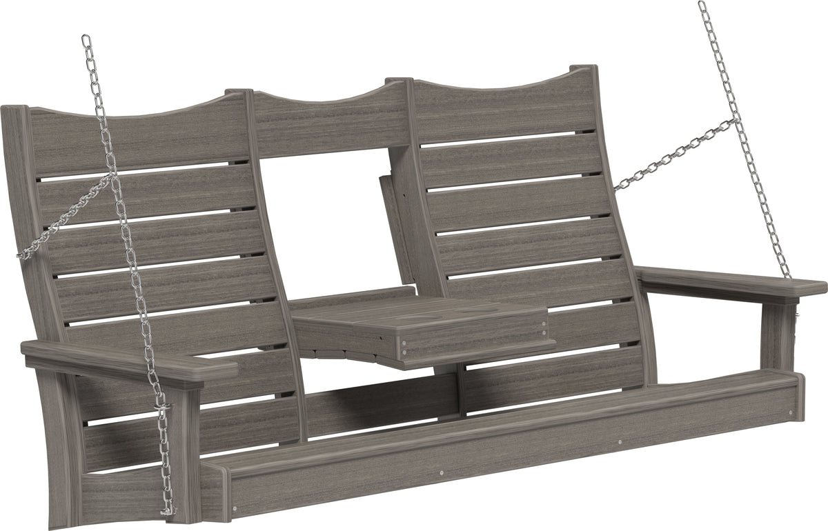 5' Contour Poly Swing Coastal Gray