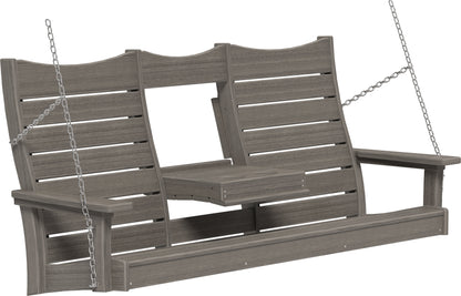 5' Contour Poly Swing Coastal Gray