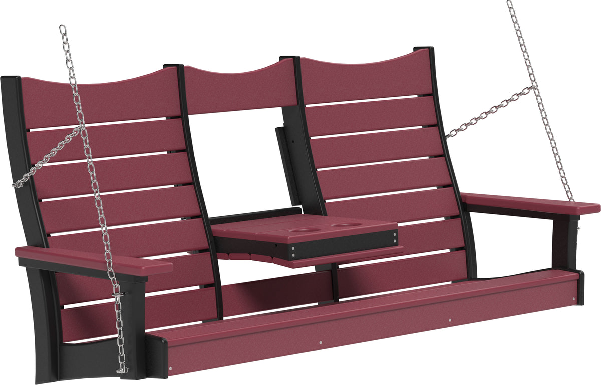 5' Contour Poly Swing Cherrywood & Black