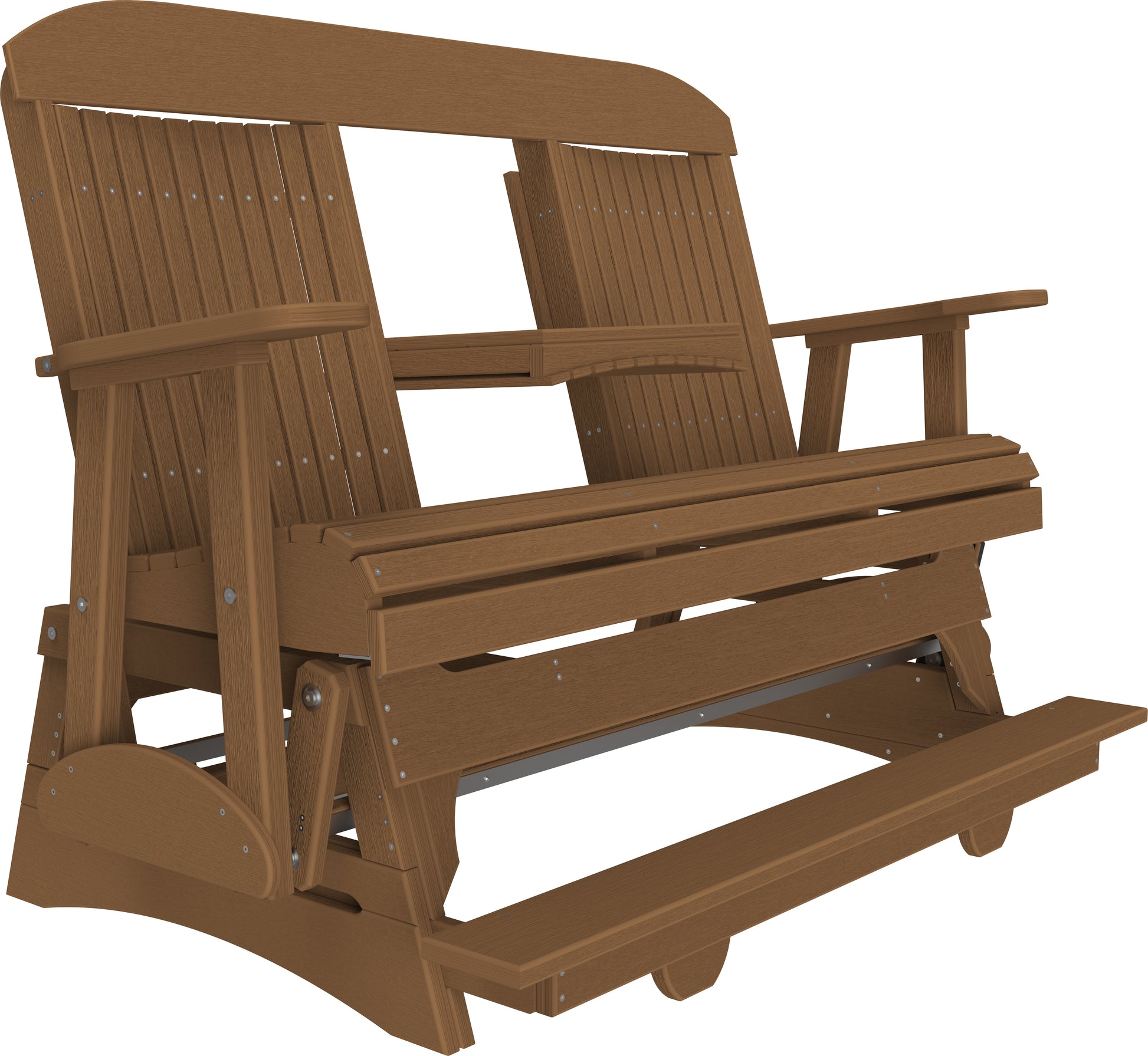 5' Classic Balcony Glider Antique Mahogany