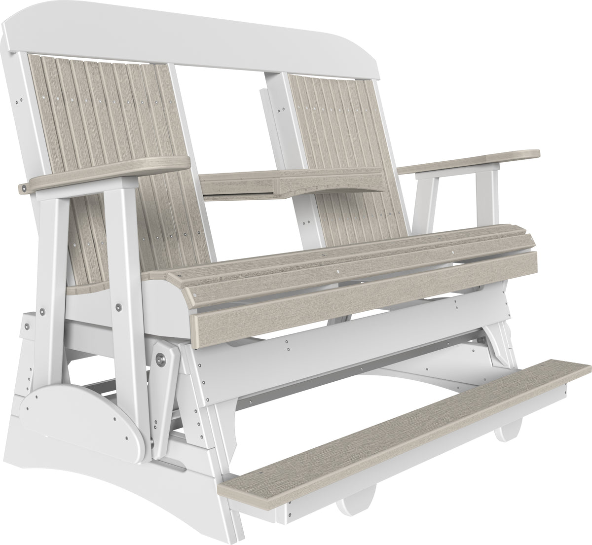 5' Classic Balcony Glider Birch & White