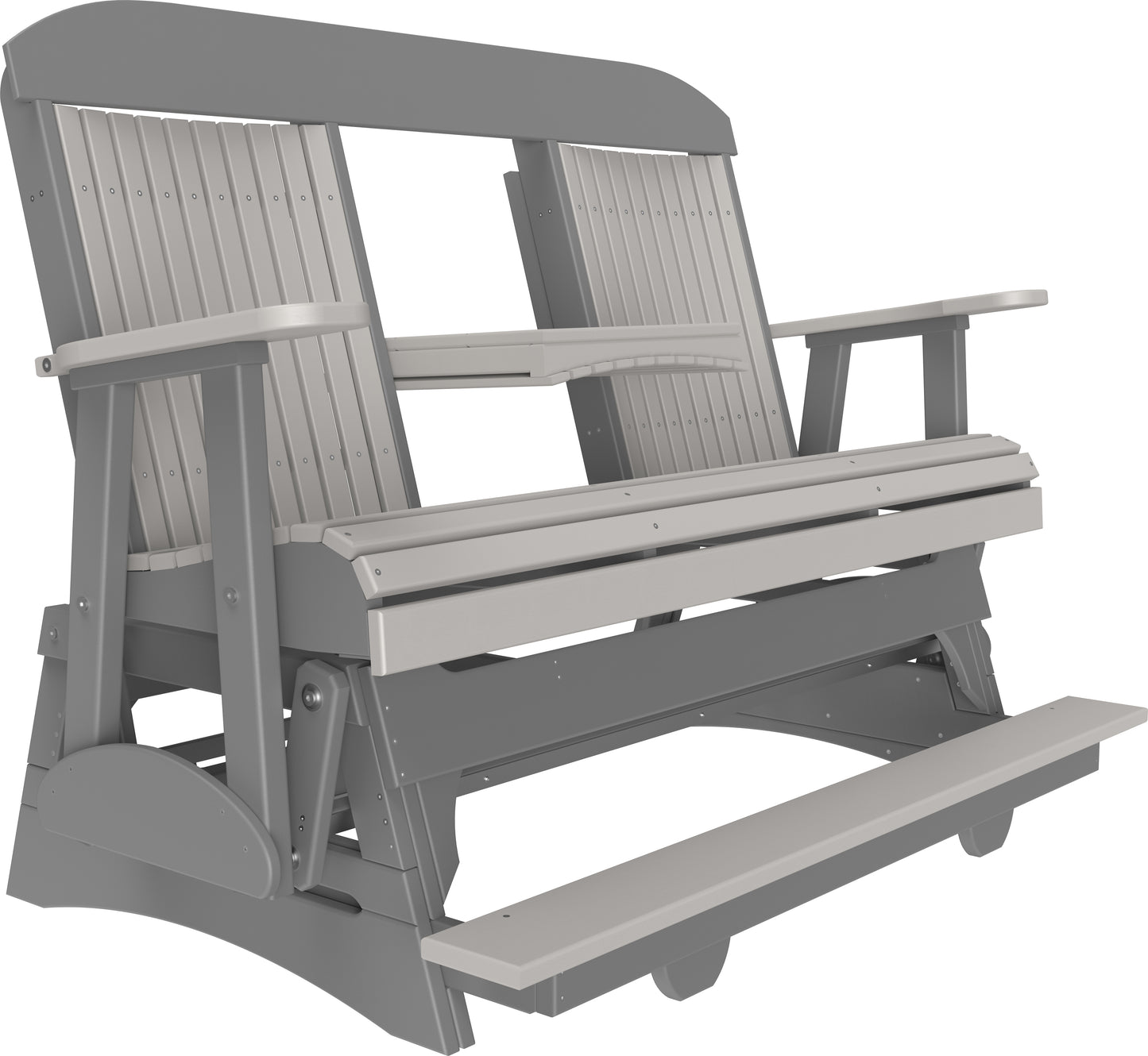 5' Classic Balcony Glider Dove Gray & Slate