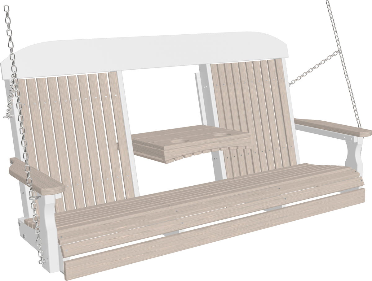 5' Classic Poly Swing Birch & White