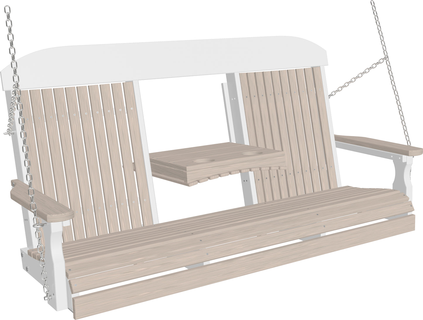 5' Classic Poly Swing Birch & White