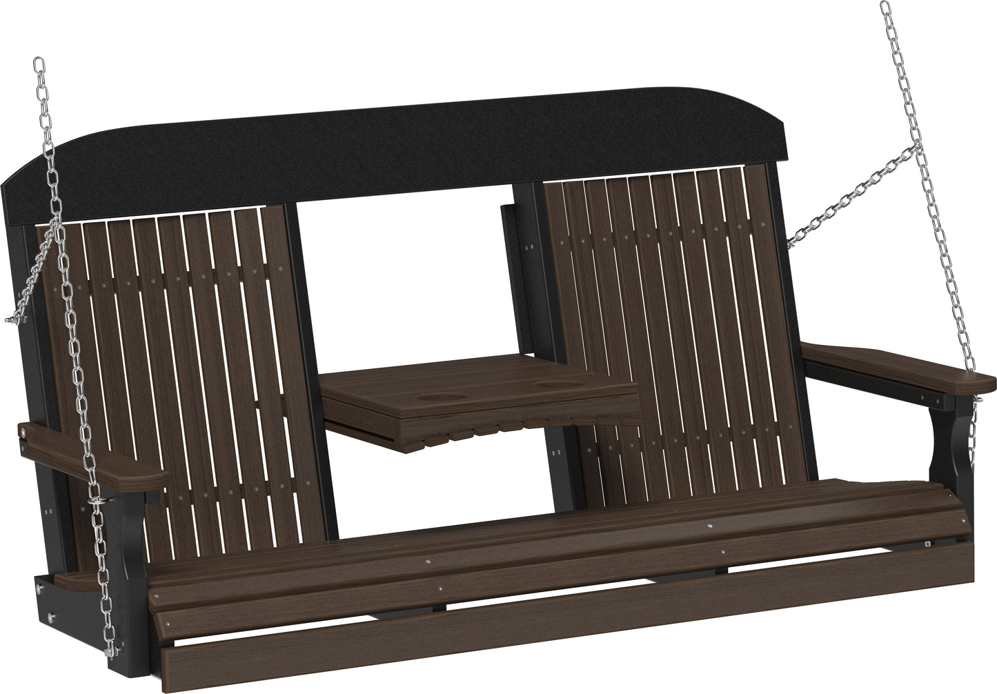 5' Classic Poly Swing Brazilian Walnut & Black