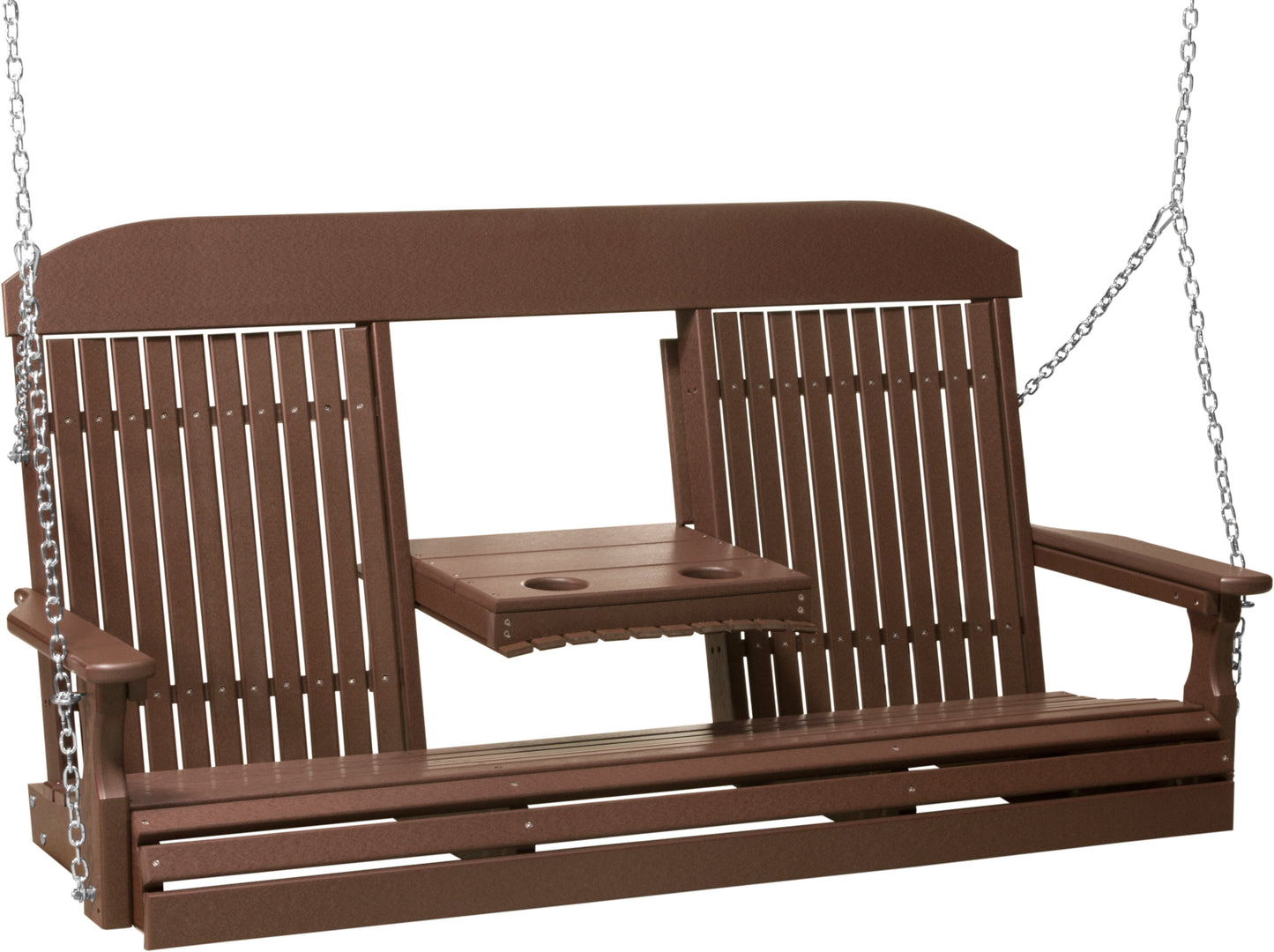 5' Classic Poly Swing Chestnut Brown