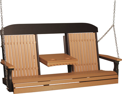 5' Classic Poly Swing Cedar & Black