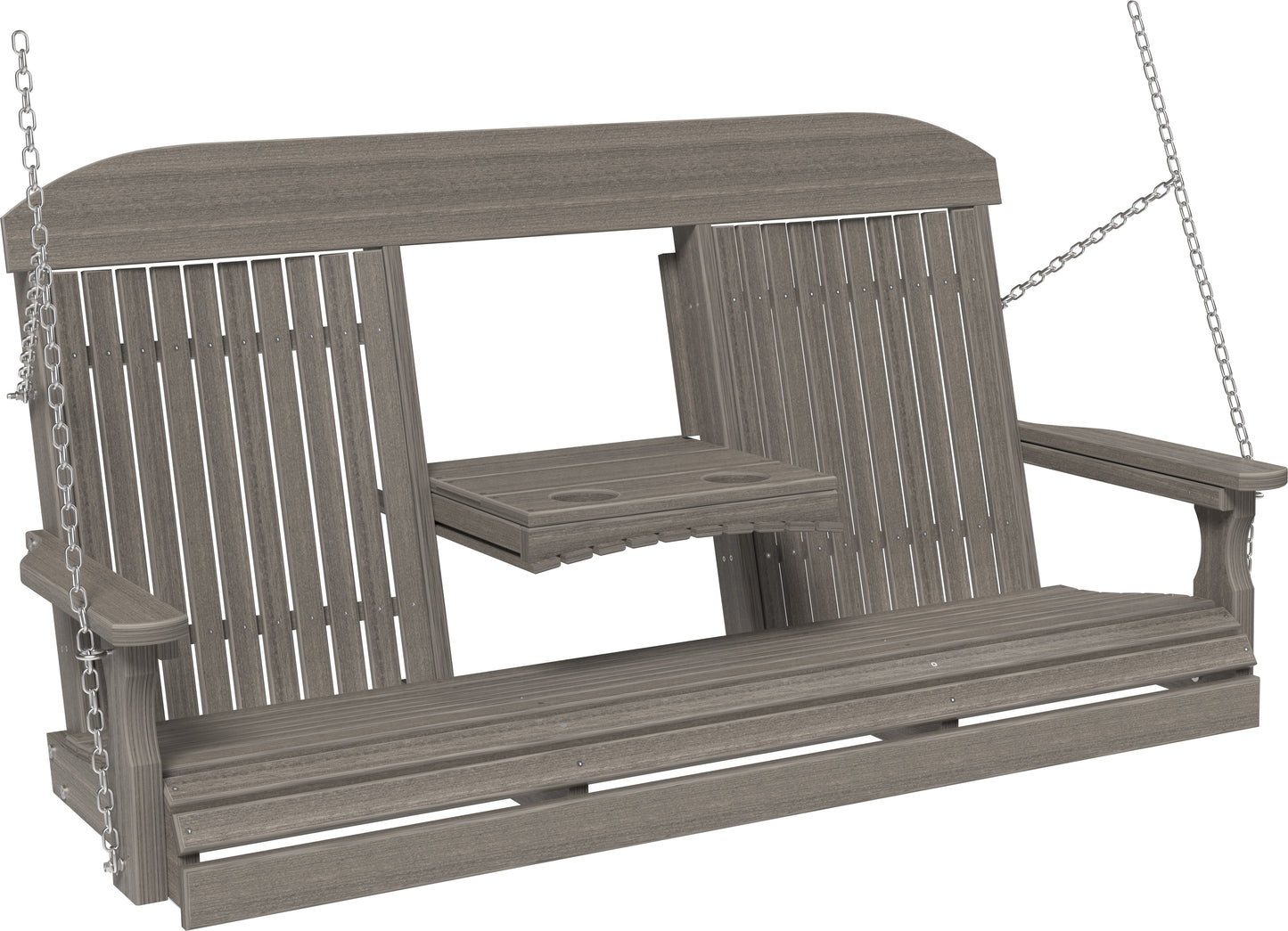 5' Classic Poly Swing Coastal Gray