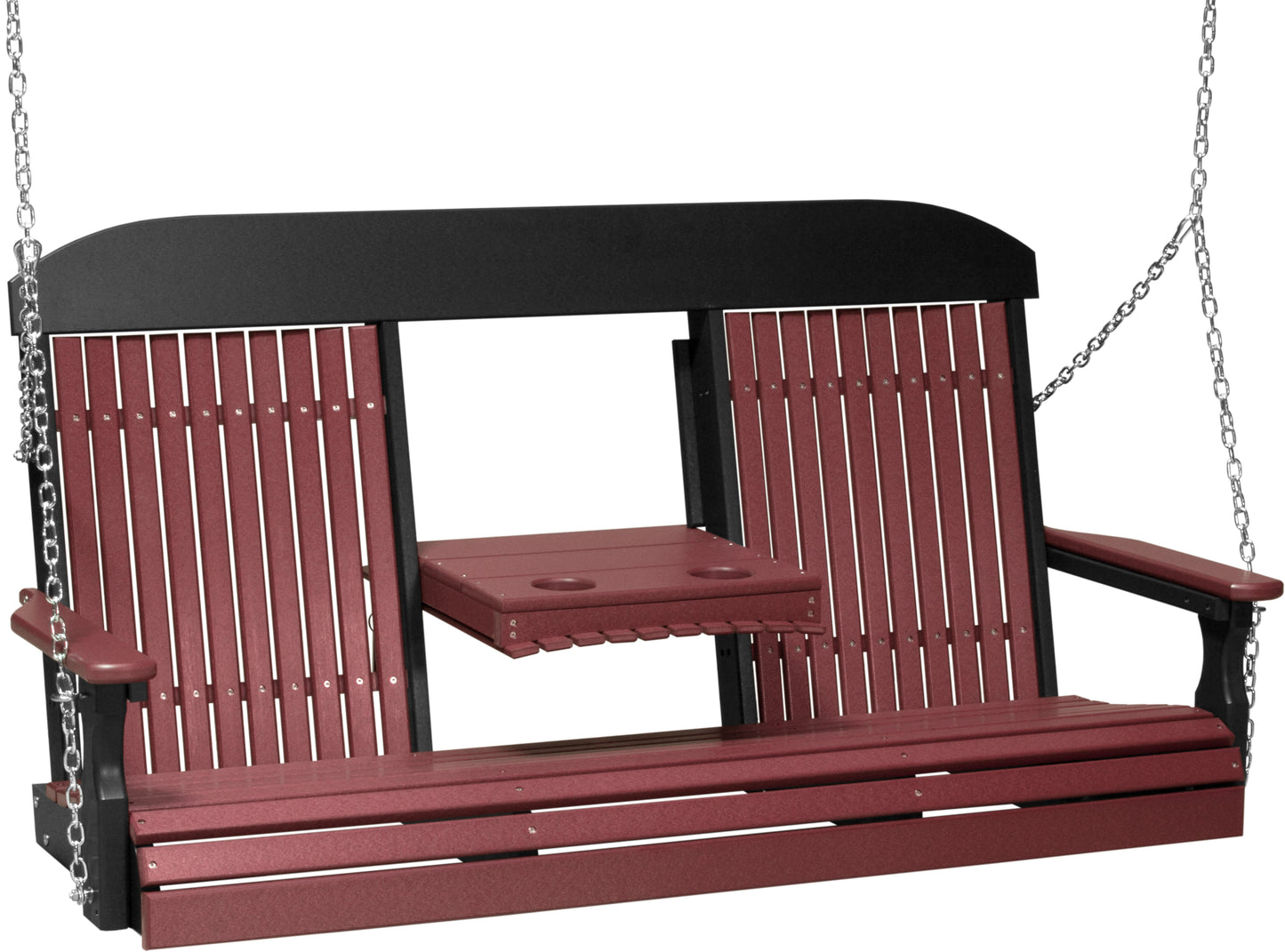 5' Classic Poly Swing Cherrywood & Black